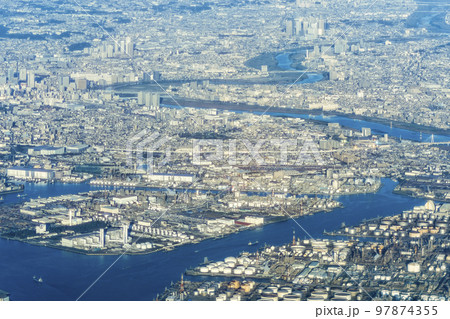 川崎臨港部空撮 ~ 浮島町・千鳥町・大師運河・川崎・武蔵小杉 川崎臨港部空撮 ~ 浮島町・千鳥町・大師運河・川崎・武蔵小杉 97874355