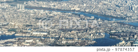 川崎臨港部・多摩川下流域空撮 ~ 千鳥町・大師運河・川崎 川崎臨港部・多摩川下流域空撮 ~ 千鳥町・大師運河・川崎 97874357