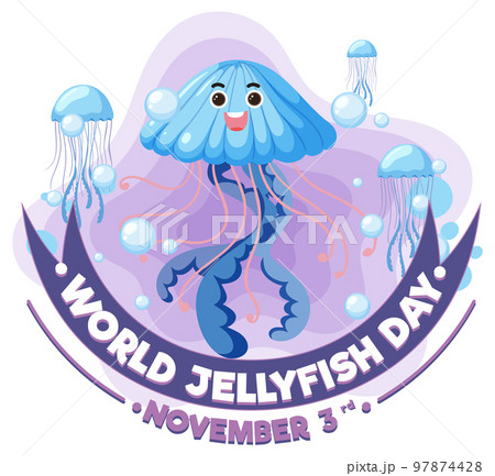 World Jellyfish Day Logo Design 97874428