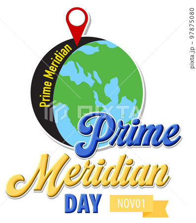 Prime Meridian Day Logo Concept 97875080