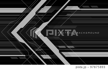 Abstract grey cyber black circuit arrow direction geometric design modern futuristic technology background vector Abstract grey cyber black circuit arrow direction geometric design modern futuristic technology background vector 97875893