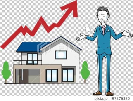 住宅ローン金利引き上げに不安な人々 住宅ローン金利引き上げに不安な人々 97876380