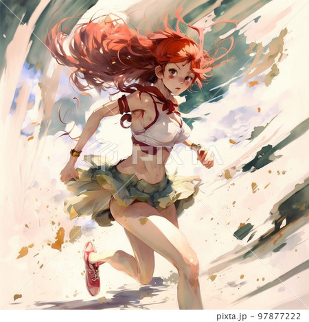 走る女の子 97877222