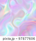 Iridescent holographic texture background. Excellent for web design, posters, covers, social media, packaging, fashion, or any other creative projects 97877606