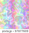 Iridescent holographic texture background. Excellent for web design, posters, covers, social media, packaging, fashion, or any other creative projects 97877609