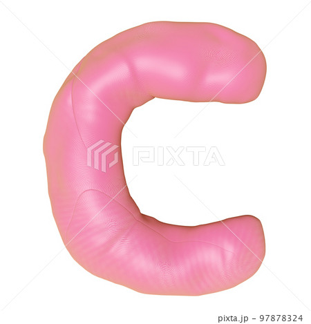 C letter logo design from plasticine isolated on white background. pink C clay toy icon template elements concept, 3d illustration render, clipping path C letter logo design from plasticine isolated on white background. pink C clay toy icon template elements concept, 3d illustration render, clipping path 97878324