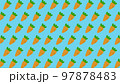 にんじんがいっぱいの背景イラスト（青 97878483