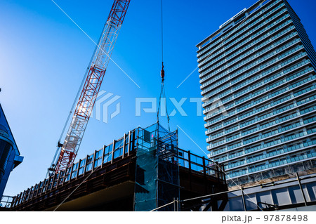 鉄道の高架化工事 東京都 東村山駅周辺 2022.12　a-2 高彩度コントラスト 97878498