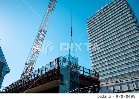 鉄道の高架化工事 東京都 東村山駅周辺 2022.12　a-3 ライトトーン 97878499