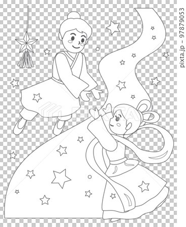 七夕織姬與彥星圖畫書 97879053