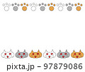 目がハートのネコ_フレーム 97879086