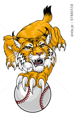 sports mascots bobcat clipart