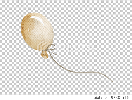 Watercolor painting of balloon. 97881516