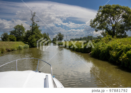 Bata Canal from a boat, Czechia / Slovakia 97881792