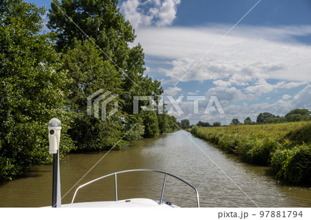 Bata Canal from a boat, Czechia / Slovakia 97881794