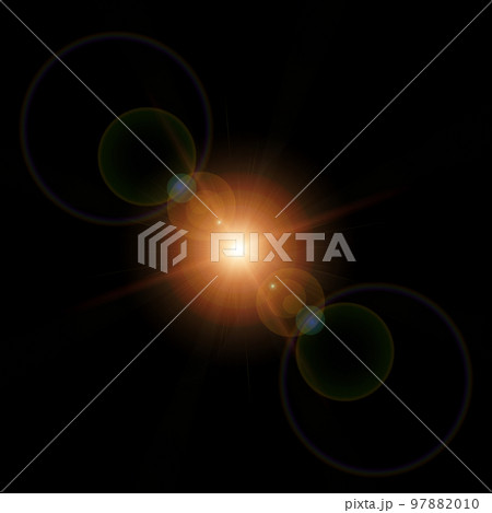 Optical lens flare texture on black background. Optical lens flare texture on black background. 97882010