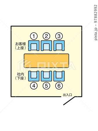 上座・下座のビジネスマナー 上座・下座のビジネスマナー 97882992