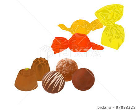 キラキラ個包装のチョコレート キラキラ個包装のチョコレート 97883225