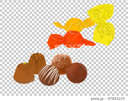 單獨包裝的巧克力 單獨包裝的巧克力 97883225