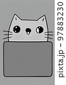 Illustration of cat with loptop 97883230