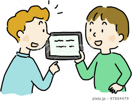 外国人と通訳アプリで会話する 97884479