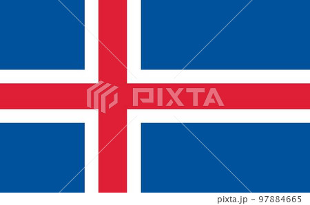 世界の国旗ーアイスランドIcelandー 世界の国旗ーアイスランドIcelandー 97884665