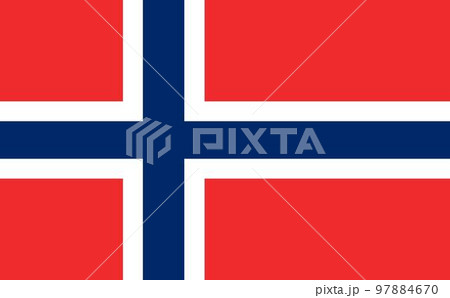 世界の国旗―ノルウェーNorwayーのイラスト素材 [97884670] - PIXTA
