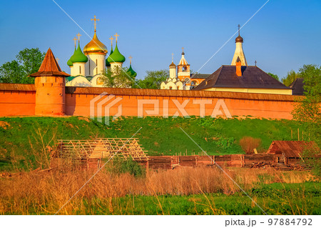 Suzdal village in Golden Ring of Russia, idyllic landscape Suzdal village in Golden Ring of Russia, idyllic landscape 97884792