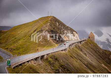 Amazing landscape around Grossglockner High Alpine Road in Austria 97887283