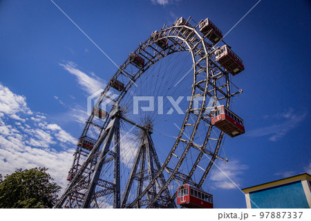 Vienna Ferris Wheel at Prater Entertainment Park Vienna Ferris Wheel at Prater Entertainment Park 97887337