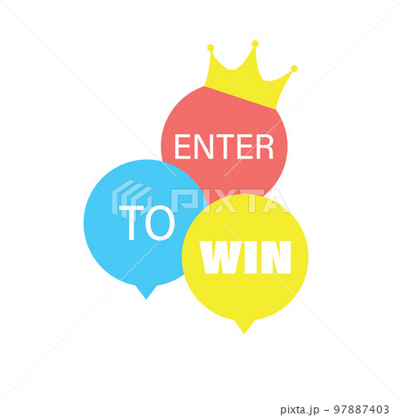 Enter to win icon design template 97887403