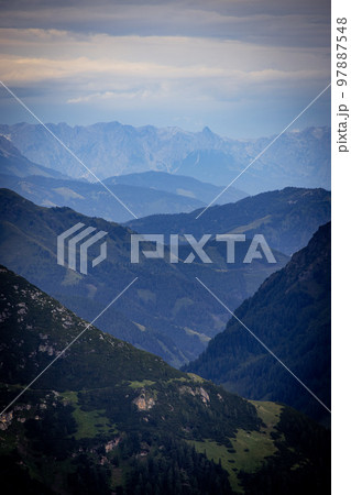 Amazing scenery and typical landscape in Austria - the Austrian Alps 97887548