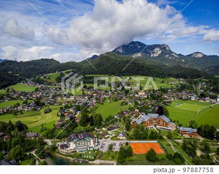 The village of Altaussee in Austria The village of Altaussee in Austria 97887758