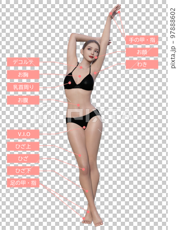Female underwear model stock illustration. Illustration of pose