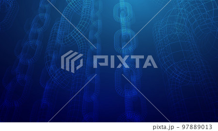 Blockchain digital technology. Big data vector background. Cryptocurrency technology vector background. 97889013