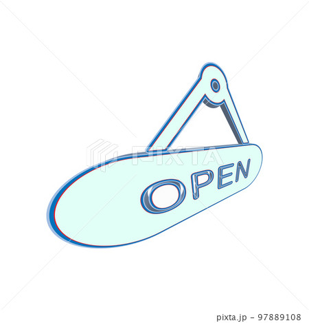 Illustration Vector graphic of Open sign  icon 97889108
