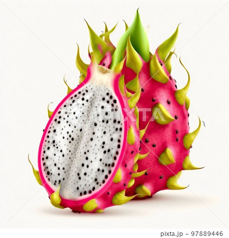 Dragon fruit isolated on white background  97889446