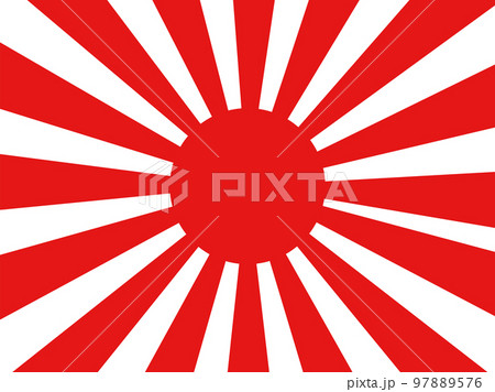 日章旗のシンプルなイラストアイコン 97889576