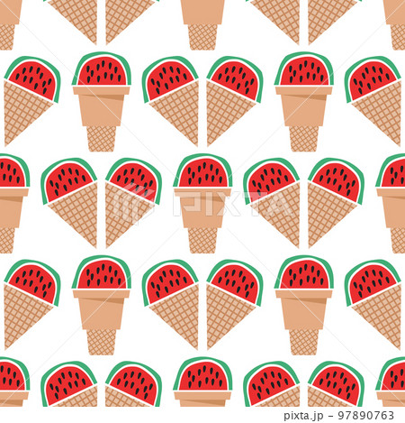 Ice cream fruit pattern 5 97890763