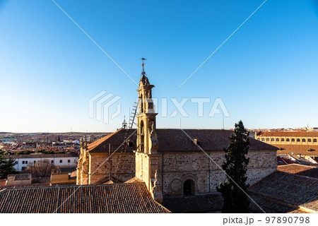 Cityscape of the old town of Salamanca with the old buildings of the university Cityscape of the old town of Salamanca with the old buildings of the university 97890798