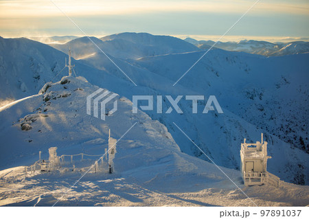sunset above slovakia tatras mountains sunset above slovakia tatras mountains 97891037