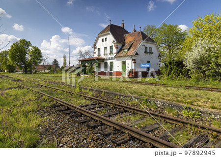 Old railway station in Hevlin, Southern Moravia, Czech Republic Old railway station in Hevlin, Southern Moravia, Czech Republic 97892945