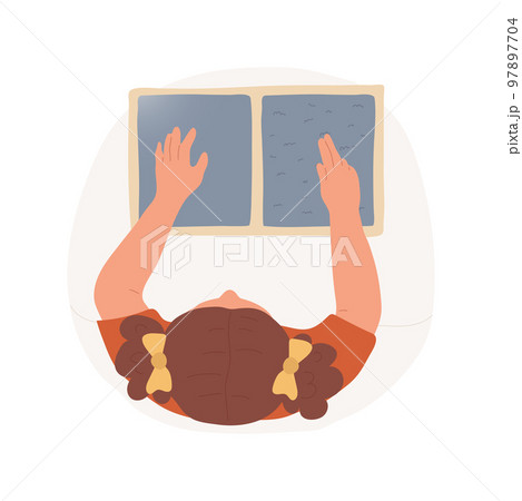 Quinceanera isolated cartoon vector illustration. Girl fifteenth Birthday celebration, young woman, long dress, quince anos, ball gown, mexican family tradition, wearing diadem vector cartoon. 97897704