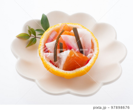 柿と蕪の酢の物　　ナマス 97898676