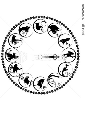 干支、十二支、兎年 干支、十二支、兎年 97898980