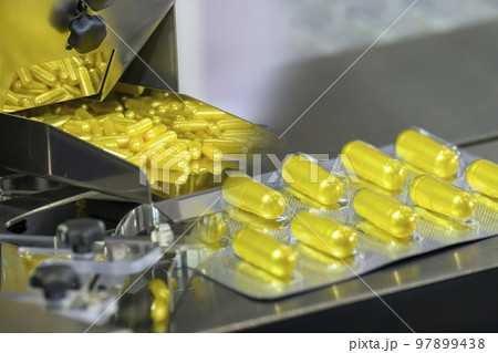 Abstract scene of the healthy medicine manufacturing concept. Abstract scene of the healthy medicine manufacturing concept. 97899438