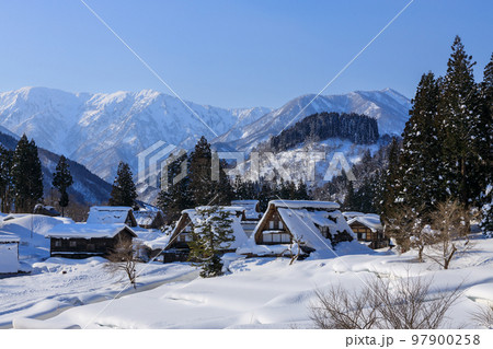 富山_豪雪の五箇山合掌集落 富山_豪雪の五箇山合掌集落 97900258