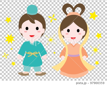 七夕折姬和彥星的插圖 97900359