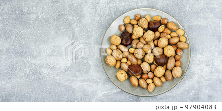 Mixed nuts, space for text 97904083