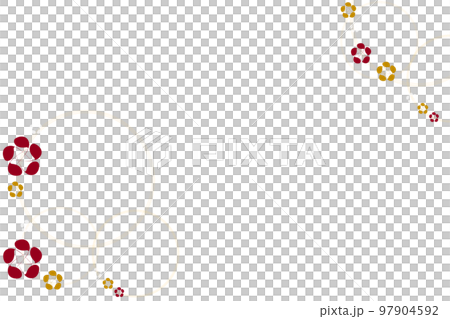 日式圖像背景材料（白色背景） 97904592